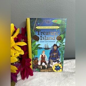 New Professor Puzzle Treasure Island Double-Sided 252 Piece Jigsaw Puzzle